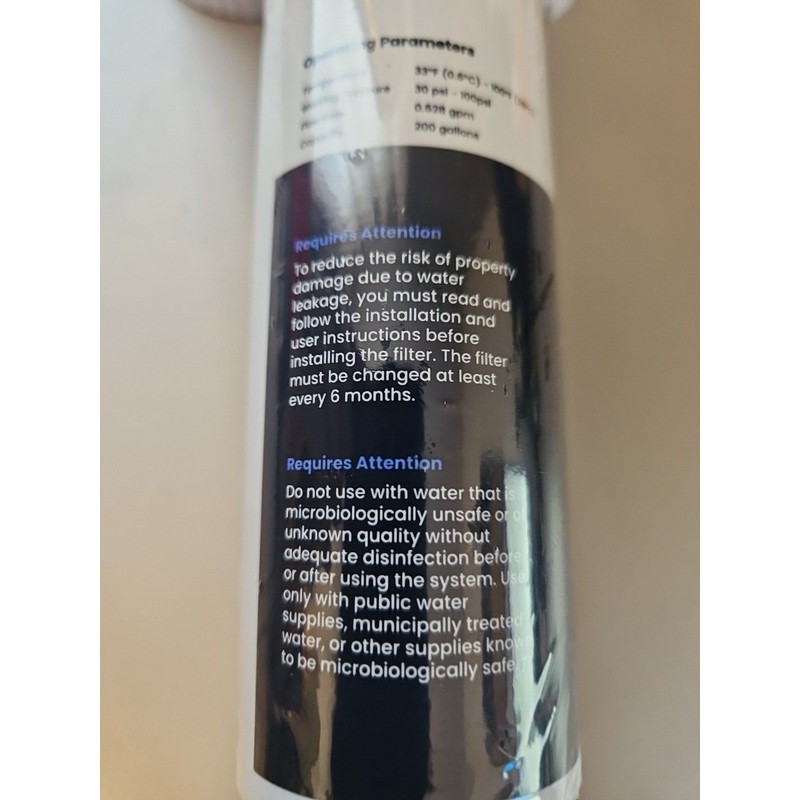 GLACIER FRESH GF-XWF Refrigerator Water Filter Replacement for GE XWF