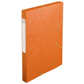 Exacompta 18517H Premium Collection Box with Elastic Band, 25 mm Wide, Made of Extra Strong Colorspan Cardboard with Spine Label for DIN A4, Archive Box, File Box, Document Box, Drawing Box, Portfolio