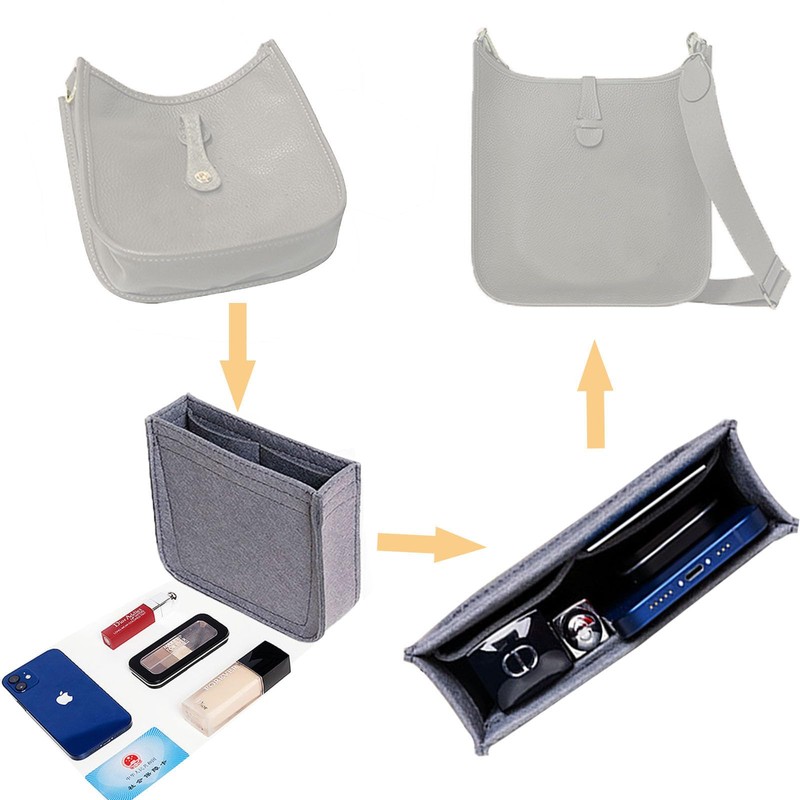 Lckaey Organizador de inserción de cartera para Evelyne 29 bolsas