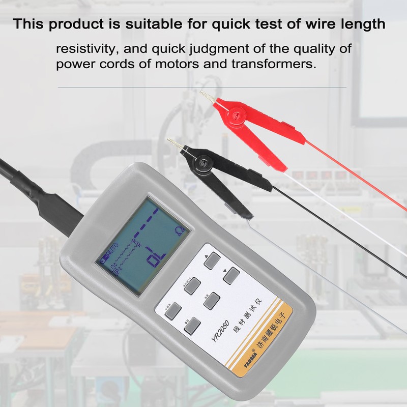 YAOREA YR2050 Handheld Portable High Accuracy 4-Wires Milliohm Meter Wireline