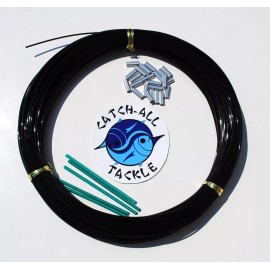 Catch All Tackle  Black  Monofilament Line 100yds 2.0mm  400 LBS  w25pcs  -2.2mm x 18mm sleeves