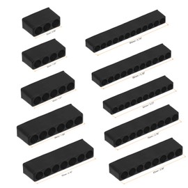 HARFINGTON 10pcs Screwdriver Bit Holder Organizer Hex Drill Plastic Storage Case for Any 1/4" Metal Driver Bits