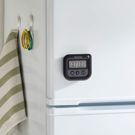 Tanita TD-376N BK Kitchen Study Study Timer, Waterproof, Magnet, 100 Minutes, Washing Timer, Black