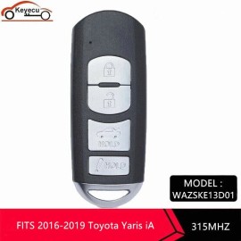 KEYECU for Toyota Yaris 2016-2019 Yaris iA 2017-2019 REMOTE SMART KEY FOB WAZSKE13D01