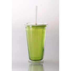 Quest Tumbler with straw lemon