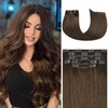Honsoo- Material y estilo: 100% cabello humano real. Las extensiones