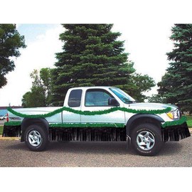 Anderson's Vinyl Black Fringe, 15" x 10' Shiny Decorative Trim for Floats, Parties, Tables, Ceilings, Doorways, Backdrops, and Event Décor