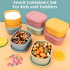 fecoqi 10oz(8pcs) Silicone Snack Containers Food Storage Containers, Reusable Small