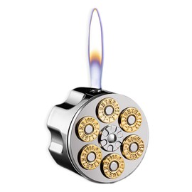 EEIOKGMS Vintage Metal Torch Lighter, Brass Patterned Lighter, Refillable Antique Lighter, Candles Outdoor Hiking Gear(No Butane Fuel) (#11)