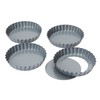 Baker's Pride 12cm/5" Loose base quiche/tart pan, set of 4 ( Ø12cm )