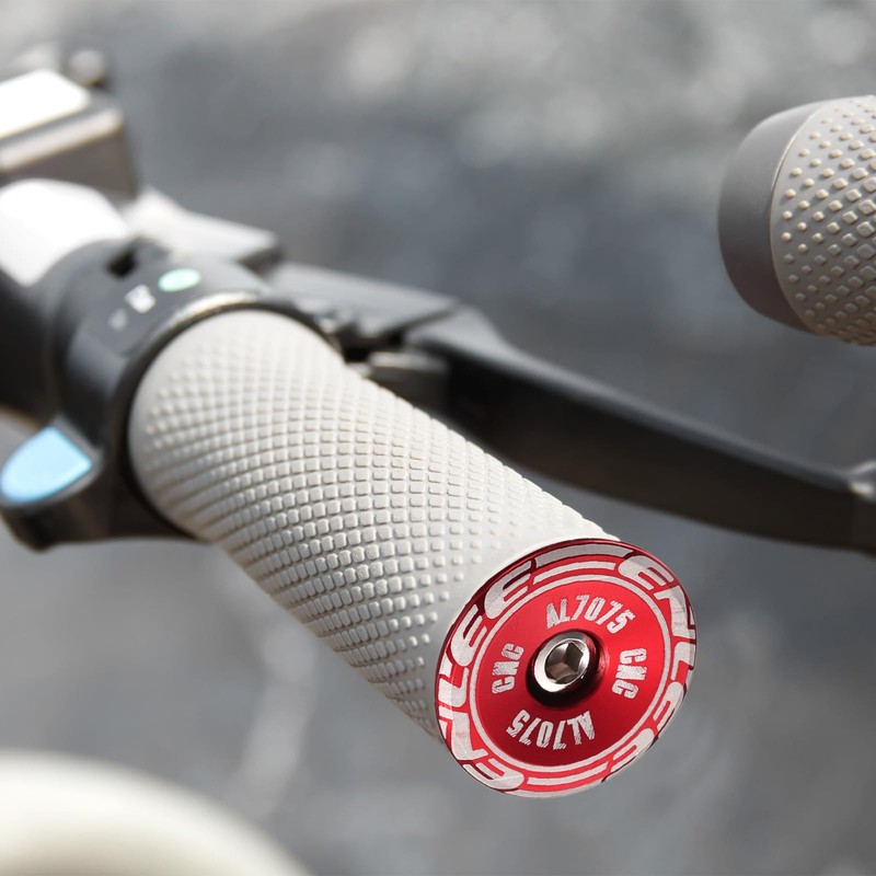 sourcing map Bike Handlebar End Plugs Aluminum Bar End Caps