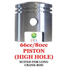 CDHPOWER 2 Stroke Gas Engine Motor Kit Piston Set of 66cc/80cc - for Longer Connecting Rod Crank Assemblies - 80cc/66cc Gas Motorized Bicycle