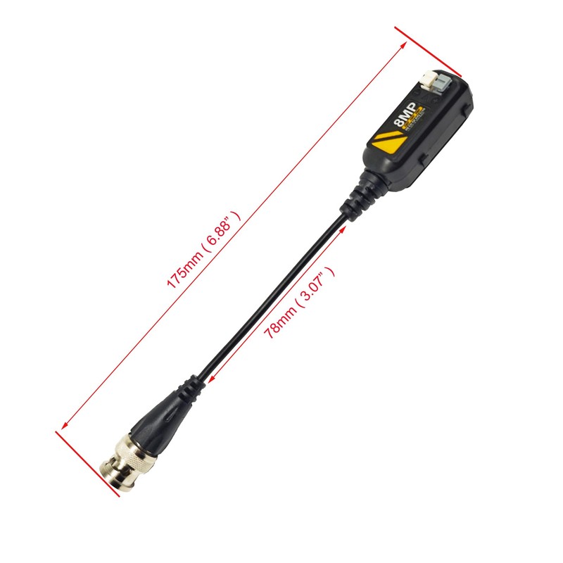 Douzime 10 Pairs 8MP/4K HD BNC Video Balun Transceiver for