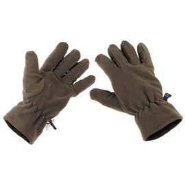 MFH Fleece Finger Gloves Olive