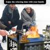 Lezbanz Fire Pit Surround Tabletop Use for Solo Stove Bonfire
