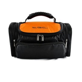 TGC ® Large Camera Case for Nikon 1 J4, S2, V3 Plus Accessories (Hot Orange & Black)