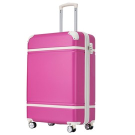 Fulvari 20" Vintage Carry Luggage, Pink As Shown, One Size