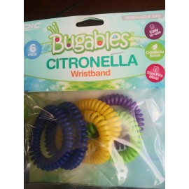 PIC Bugables Citronella Scented Coil Wristbands One Size Fits All (Pack of 6)