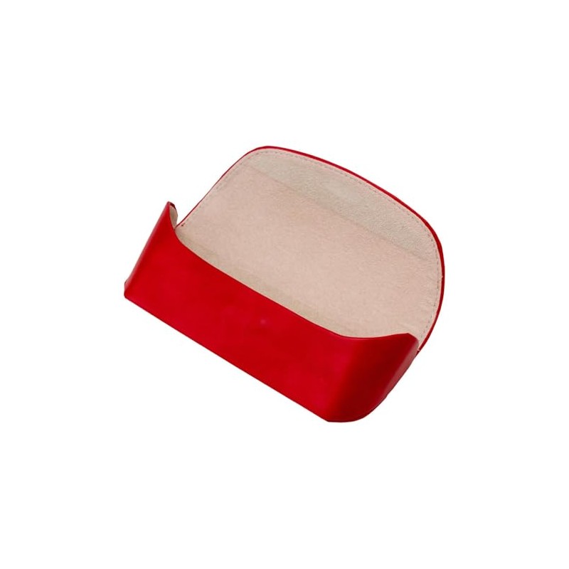 テーシーケース メガネケース おしゃれ レザー 革製 セミハード ケース マグネット式 アルミ ポリウレタン