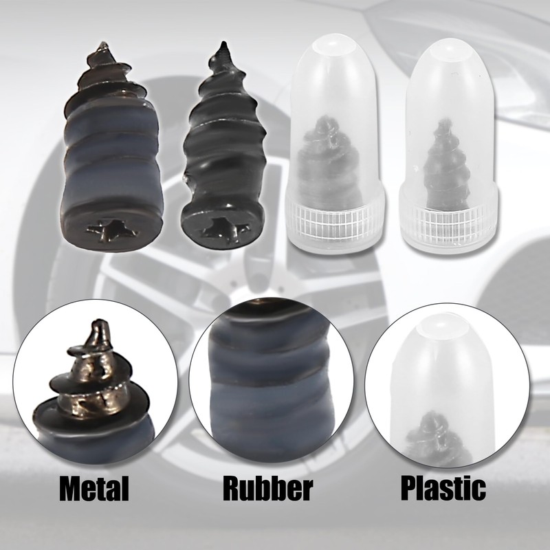 X AUTOHAUX 41pcs Tire Rubber Vacuum Tyre Repair Nails with