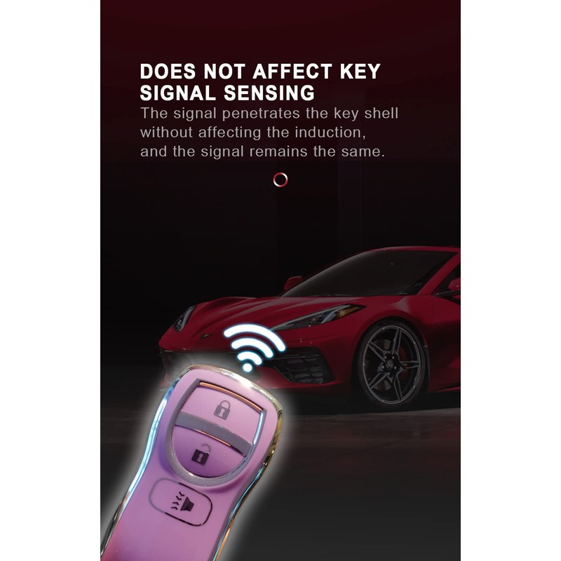 TECART Soft TPU Key Fob Fit for Nissan Armada Frontier