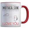 Mom And Son Accent Mug 11 oz Red - The