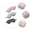 IWOWHERO 3Pcs Travel Blindfold Two Sided Breathable Silk Sleeping Mask