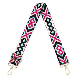 S&loyoe Purse Straps Replacement Crossbody Bag Strap Adjustable Wide Guitar Straps for Handbags 1.5inch, Diamond 01, Large