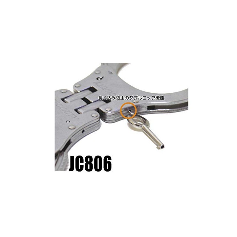 MOTEDO JC-806 High Strength Stainless Steel Handcuffs (NIJ Compliant)