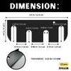 Heavy Duty Door Hinge Shims 12 Pack, High-Strength Metal Hinge