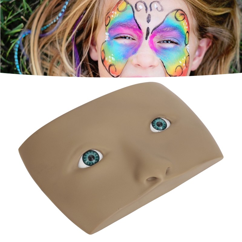 Makeup Practice Face Board 3D Realistic Eye Painting Practice Plastic