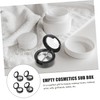 Cabilock 4 Pcs Empty Eyeshadow Case Multifunctional Compact Palette with