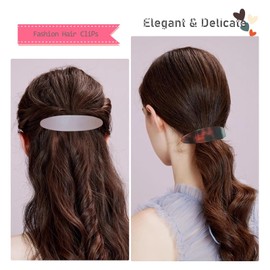 3 Pcs Hair Barrettes for Women Medium French Design Barrette clips Tortoise Shell Hair Clips for Thin Fine Hair,barrettes for thin hair,barrettes for fine hair,french barrette hair clip