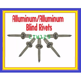 Unbranded/Generic (25 pcs ) All Aluminum Rivet 1/8 x 1/4 Grip Range (AA44)