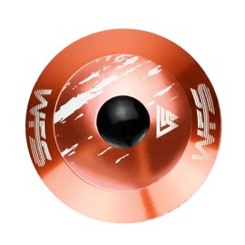 WFS NV.28 1 Inch CNC Alloy Threadless Headset with Top Cap, Orange, HS02ZQORG