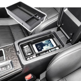 RUNROAD Center Console Organizer Tray Compatible with Nissan Altima 2019 2020 2021 2022 2023 2024 Accessories, Insert Armrest Tray Secondary Storage Box Coin Holder Console Tray, Black