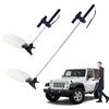 2PCS Under Vehicle Inspection Mirror Security Mirror with Light and