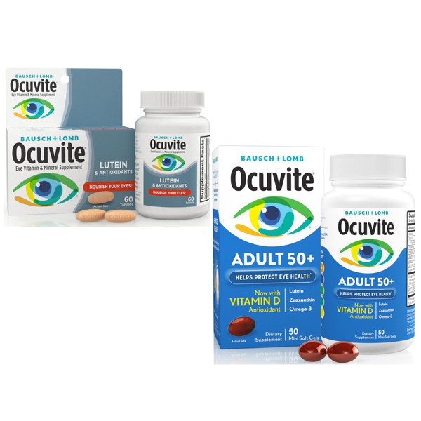 Ocuvite Eye Health Household Bundle – Lutein & Antioxidants Tablets