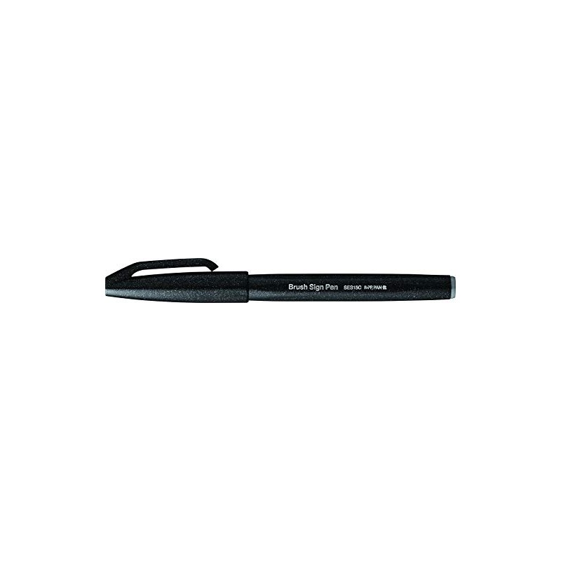 Pentel Arts Brush Sign Pen SES15C - Black (Pack of