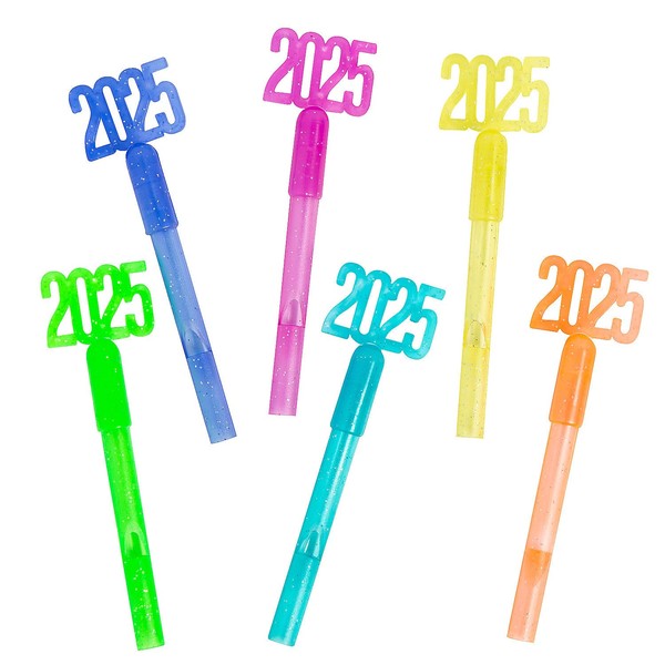 Fun Express 1" x 4" Bulk 72 Pieces 2025 Glitter