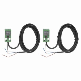 MECCANIXITY 2Pcs SN04-N Inductive Proximity Sensor, DC 6-36V 200mA NPN NO Normally Open Detection Approach Proximity Switch Detector 4mm 3 Wire for Industrial Automation,Green