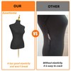 EaseHome Mannequin Body Female Mannequin Torso,Height Adjustable Black Leather Dress
