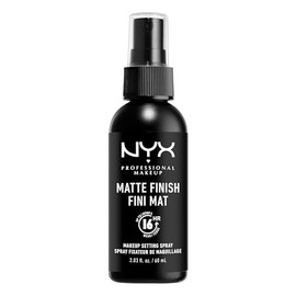 NYX PROFESSIONAL MAKEUP - Spray fijador de maquillaje, acabado mate, bruma facial de larga duración de hasta 16 horas, fórmula vegana