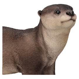 Figuren Shop GmbH HotAnt otter Garden Figurine, 32 cm, Pond Decoration, Weatherproof and Detailed