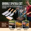Premium Stainless Steel Metal Spatula Set – Teppanyaki Griddle Spatula