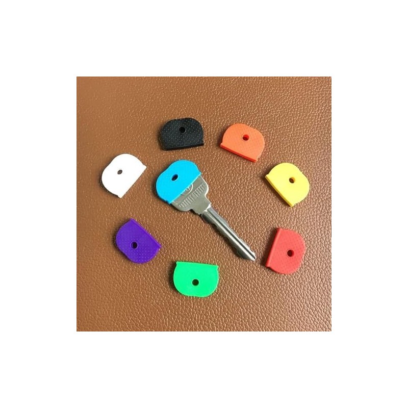 24Pcs Rubber Keycaps Silicone Key Identifier Caps Coloured Key Covers,Half