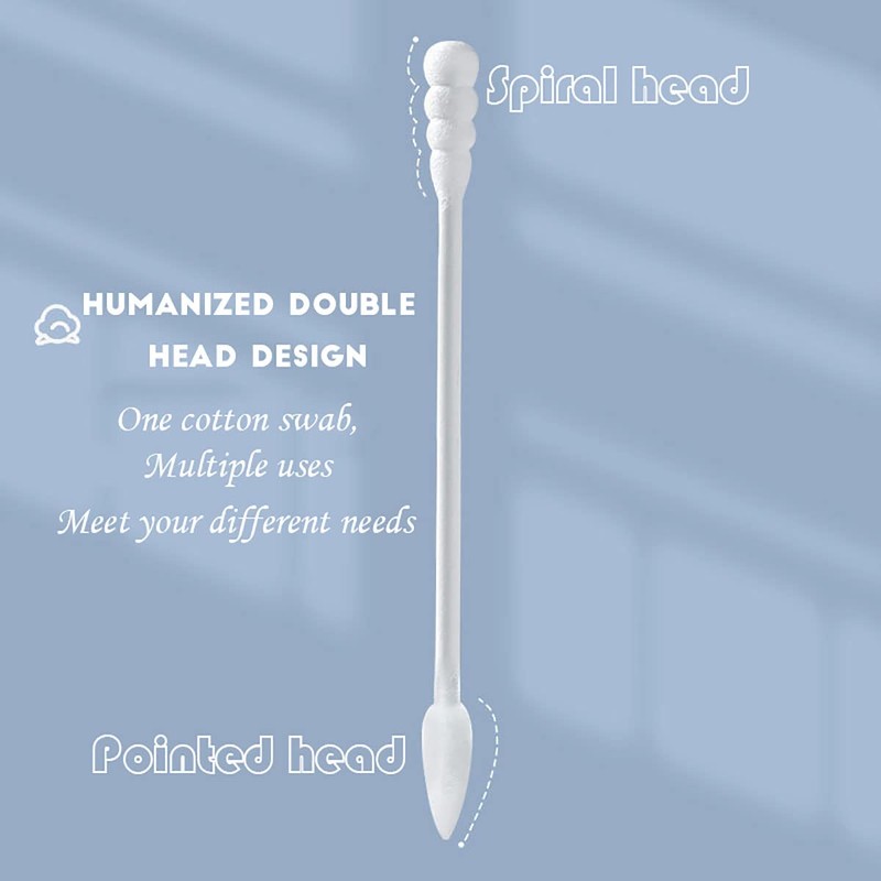Pointed Cotton Swabs, 800 Pieces Precision Tips Cotton Swabs Spiral