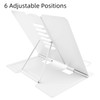MEAOR Metal Book Stand Folding Reading Stand Anti-Slip Adjustable Desktop