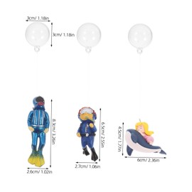 Zerodeko 1 Set Floating Diver Aquarium Decoration Charming Scuba Diving Figurines for Fish Tank Interactive and Safe Fish Unique Aesthetic Enhancer for Aquatic Environments