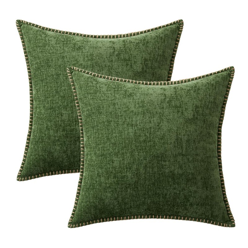 MIULEE Pack of 2 Couch Throw Pillow Covers 18x18 Inch